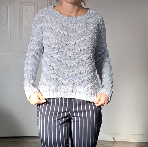 Blue and White Sweater - Picture 2 of 6